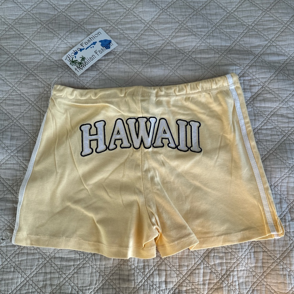1/3 Y2k “Hawaii” embroidered ringer/dolphin shorts